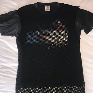 Furst of a Kind Netting Overlay Tee